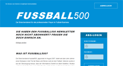 Desktop Screenshot of fussball500.net